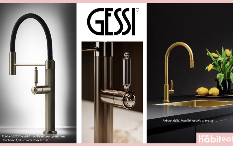 Gessi relance la collection « Venti20 » pour la cuisine