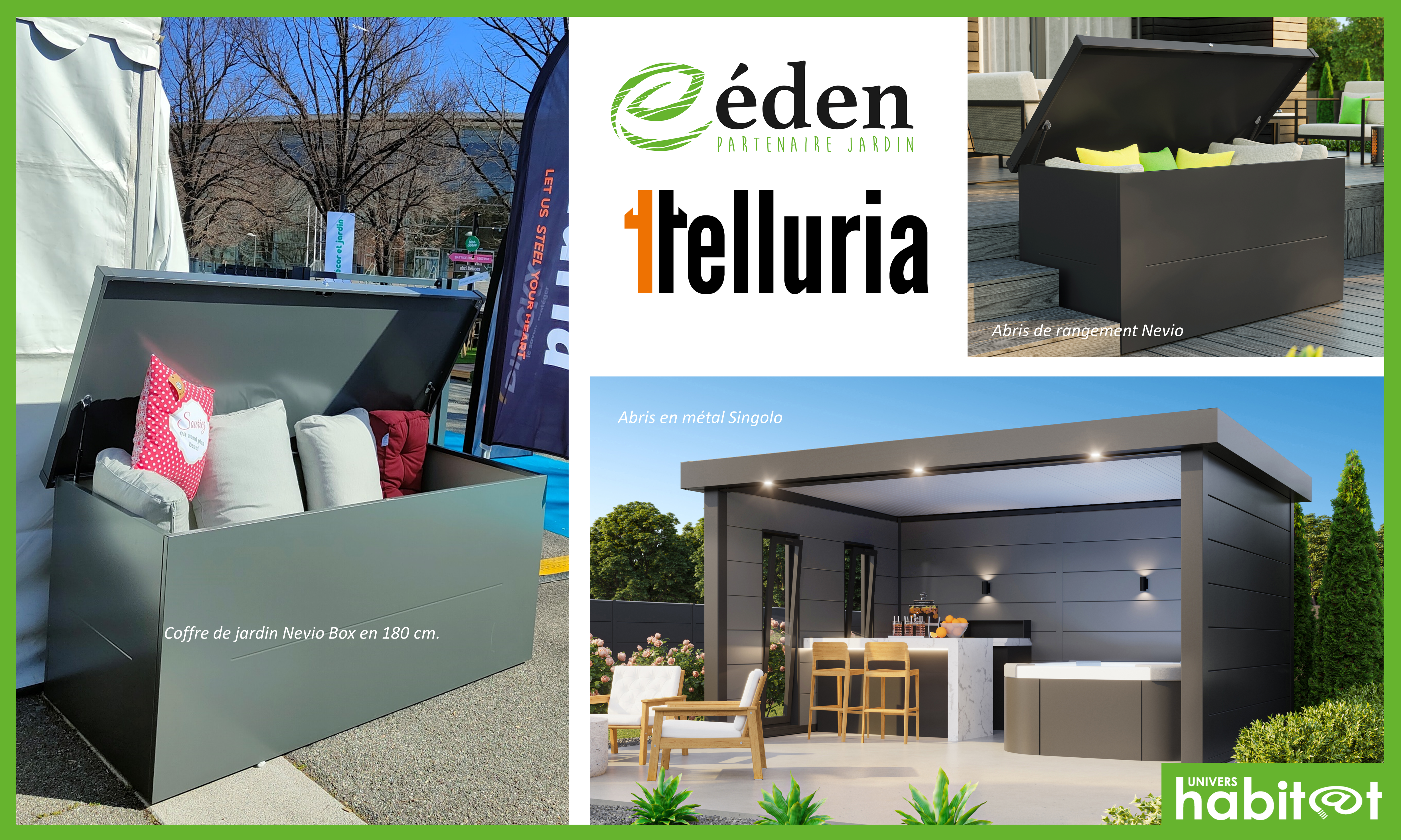 Telluria propose des solutions d’aménagement extérieur en métal, premium et esthétiques