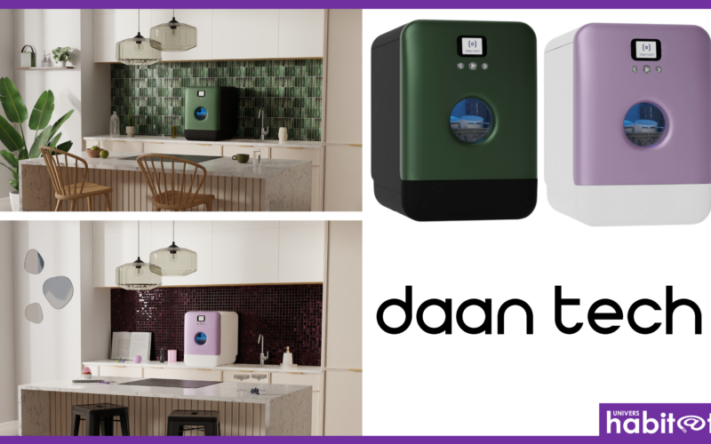 2 nouveaux coloris pour Bob, le lave-vaisselle éco-compact de Daan Tech