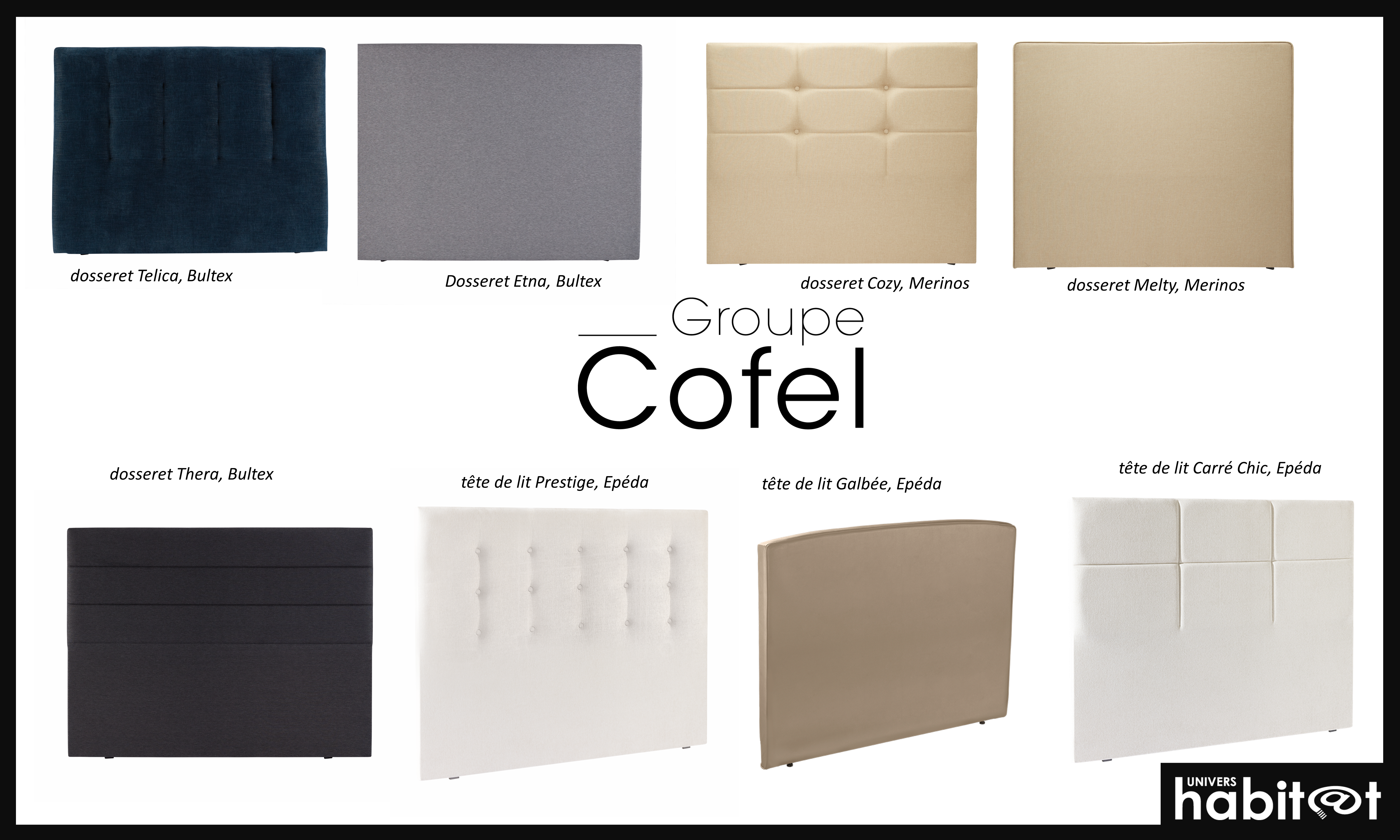<span class="badge-pertinence">✔ Pertinent</span> <span class="search-highlight">Cofel</span> présente sa nouvelle sélection de têtes de lit