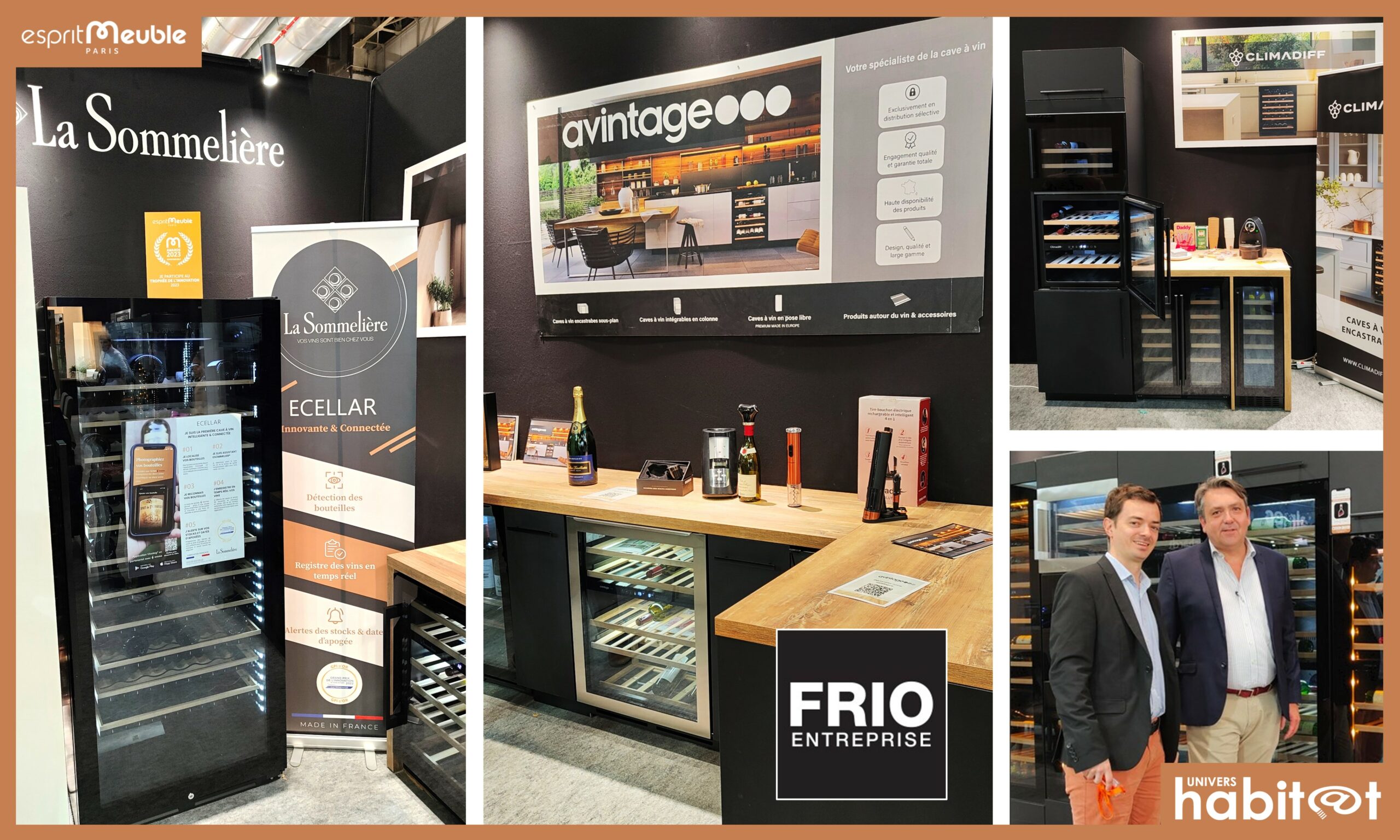 Groupe Frio : des caves à vin connectées qui participent à l’ambiance [EspritMeuble 2023]