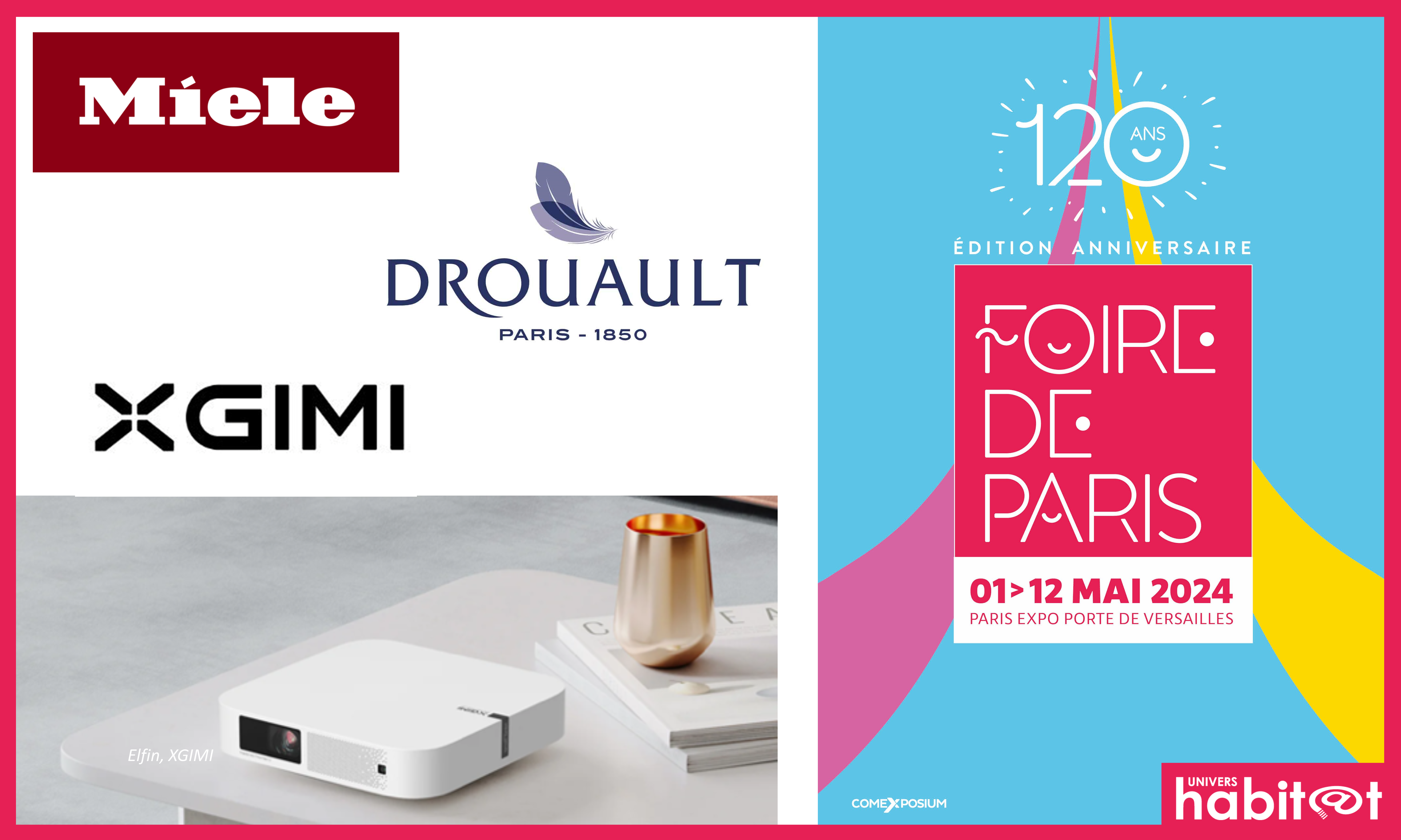 Miele, Drouault et XGIMI Technology confirment leur présence sur Foire de Paris