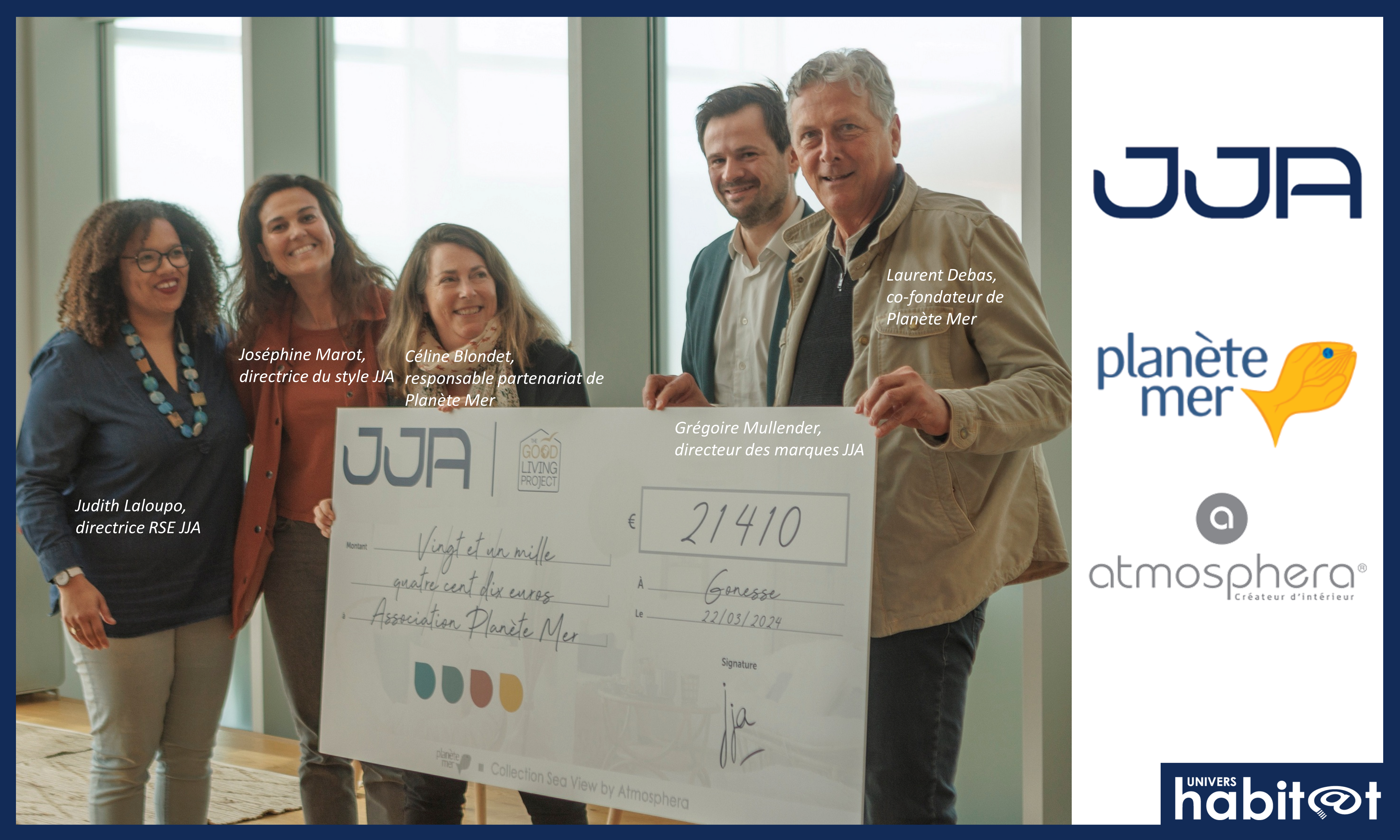 <span class="badge-pertinence">✔ Pertinent</span> <span class="search-highlight">JJA</span> remet un chèque de 21410€ à Planète Mer