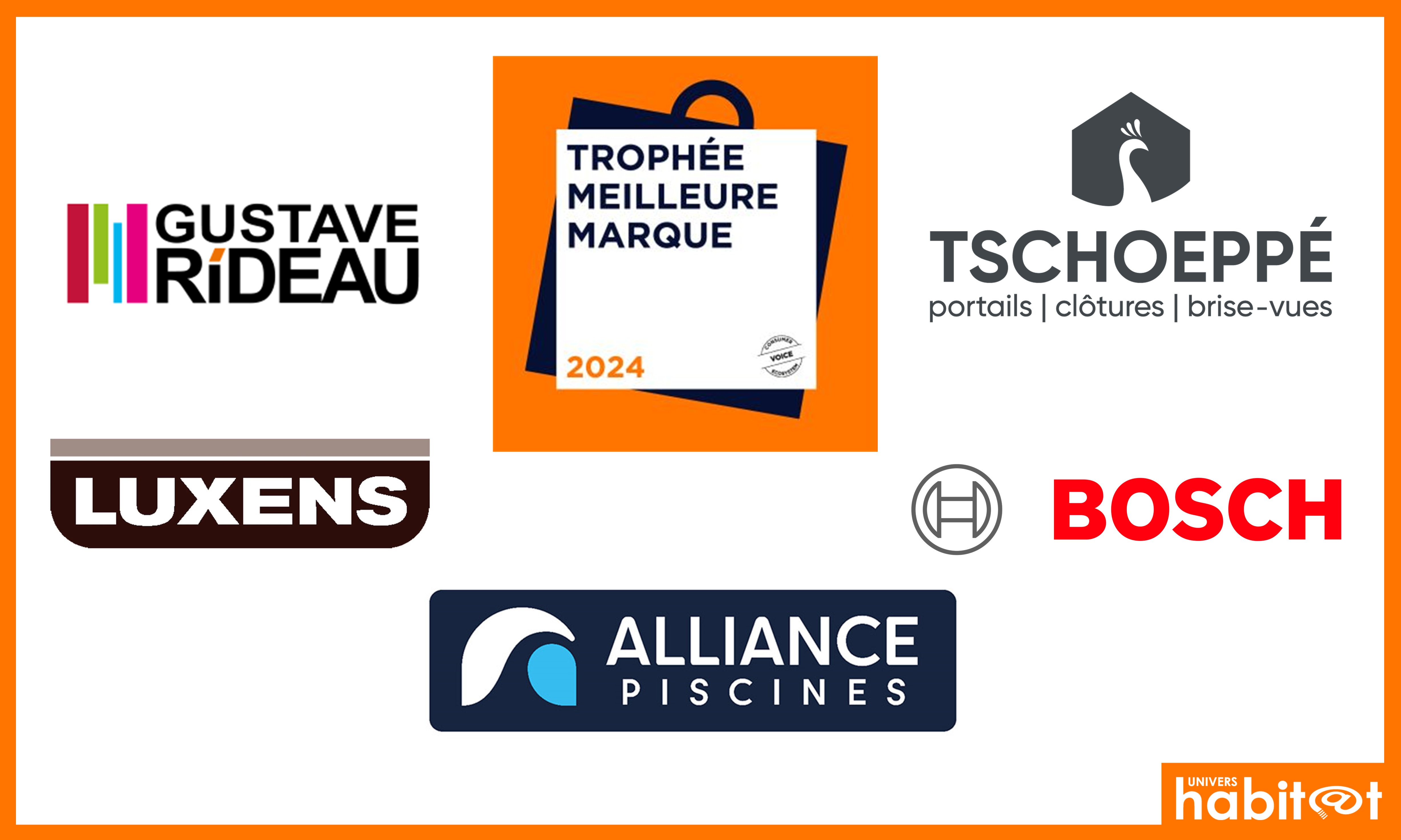 Bosch, Luxens, Alliance Piscines, Gustave Rideau et Tschoeppe distinguées par le « Trophée Meilleure Marque 2024 »