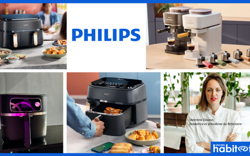 Philips s’associe au Réfectoire, lance la machine à café Barista et son Airfryer à double compartiment