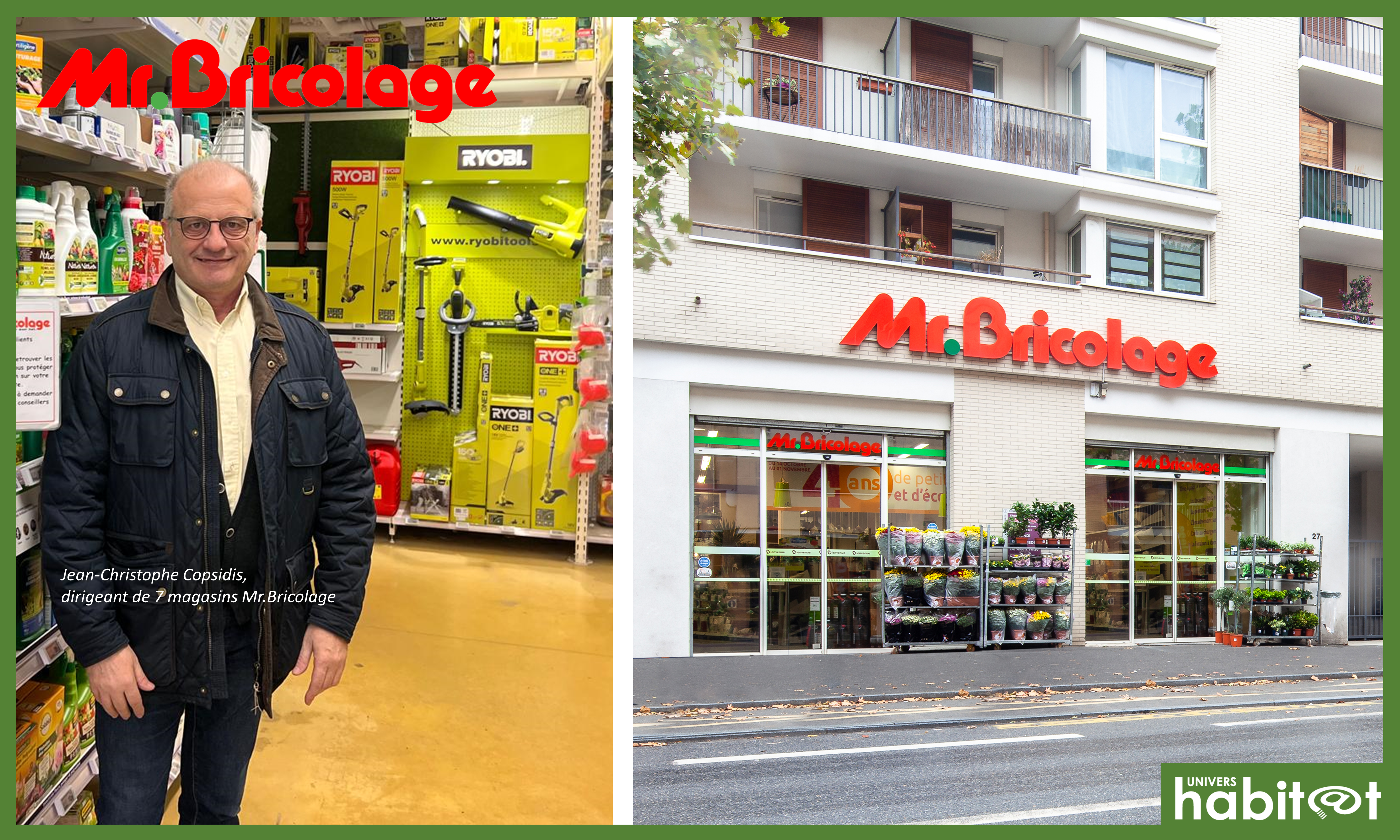 Interview de Jean-Christophe Copsidis, franchisé Mr.Bricolage : « Mon âme d’entrepreneur me permet de rester toujours positif ! Le marché du bricolage est très résilient »