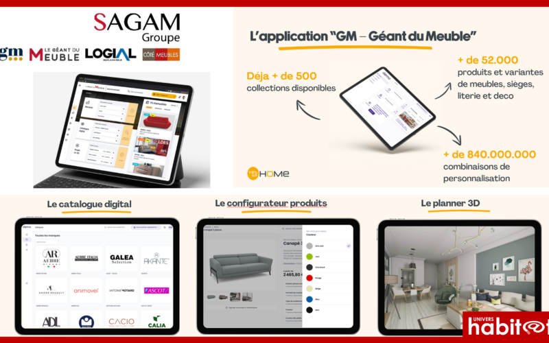 Sagam Groupe déploie l’appli de vente « GM – Géant du Meuble » dans l’ensemble de ses magasins