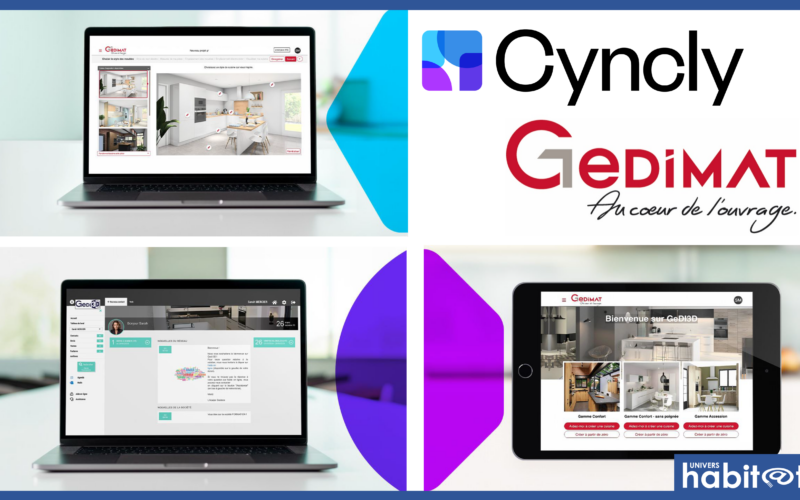 Cyncly et Gedimat présentent Gedi3D, leur solution de conception et vente de cuisines