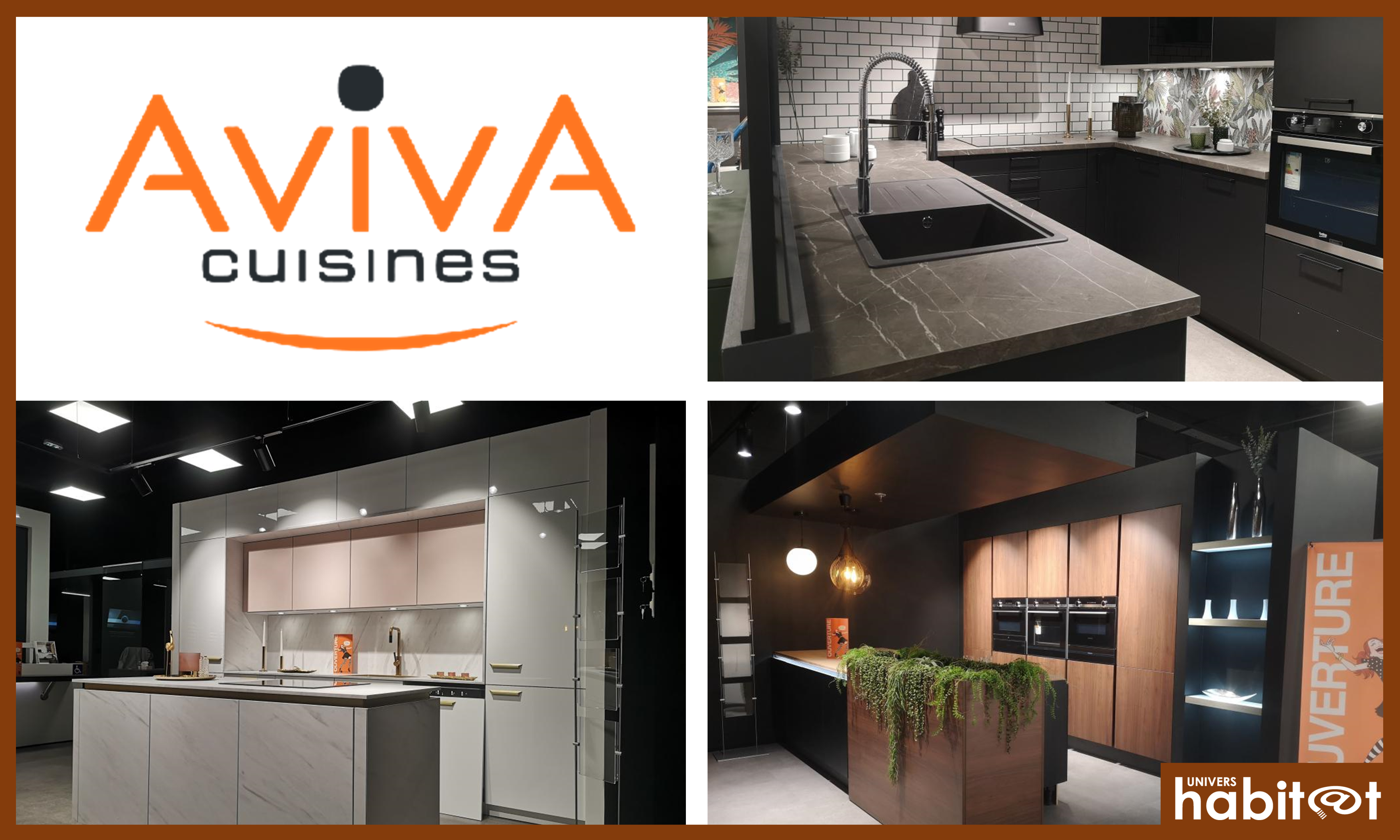 Cuisines Aviva s’installe à Aubenas, Clichy, Rueil-Malmaison et Mâcon