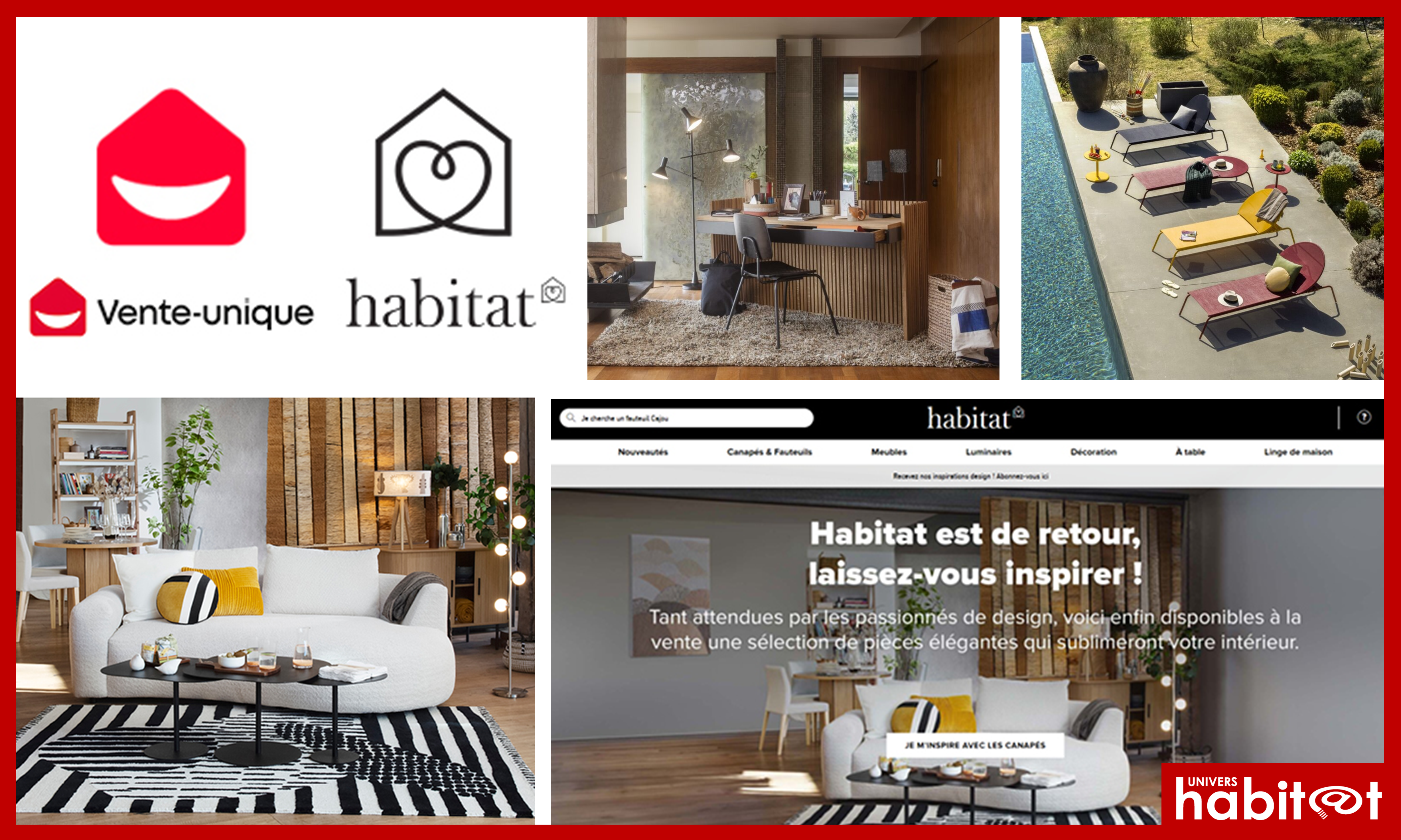 <span class="badge-pertinence">✔ Pertinent</span> Vente-unique.com relance officiellement le site de la marque <span class="search-highlight">Habitat</span>