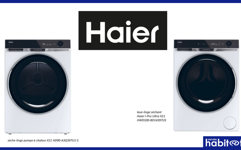 Haier étend son offre, avec un sèche-linge pompe à chaleur et un lave-linge séchant
