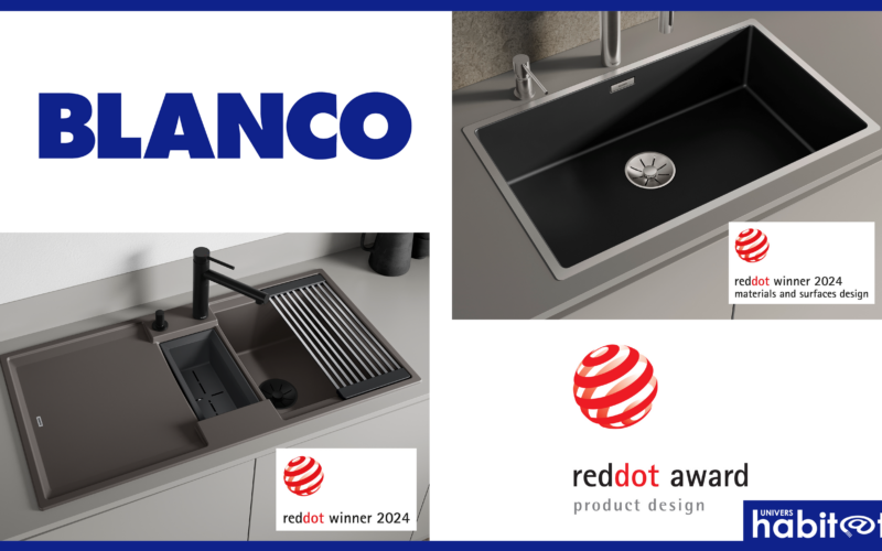 Blanco : la gamme Silgranit Blanco Adira et l’inox Dark Steel, récompensés par le Red Dot Design Award