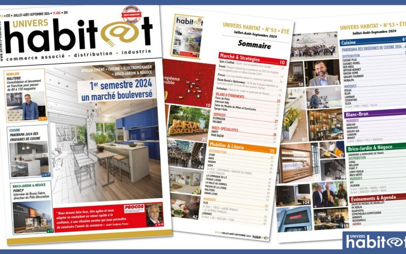 Le magazine Univers Habitat d’été 2024 est paru et consultable gratuitement (n°53 – juil.-sept. 2024)