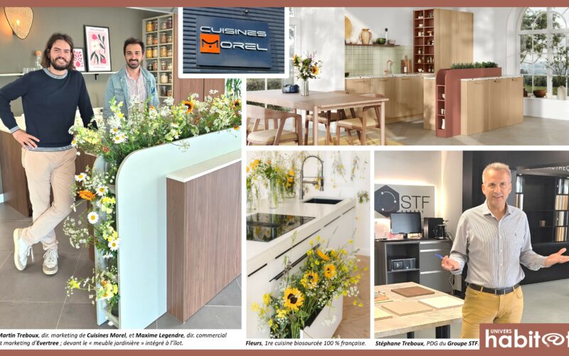 Avec son nouveau modèle Fleurs, le fabricant-distributeur français Cuisines Morel poursuit son essor écoresponsable
