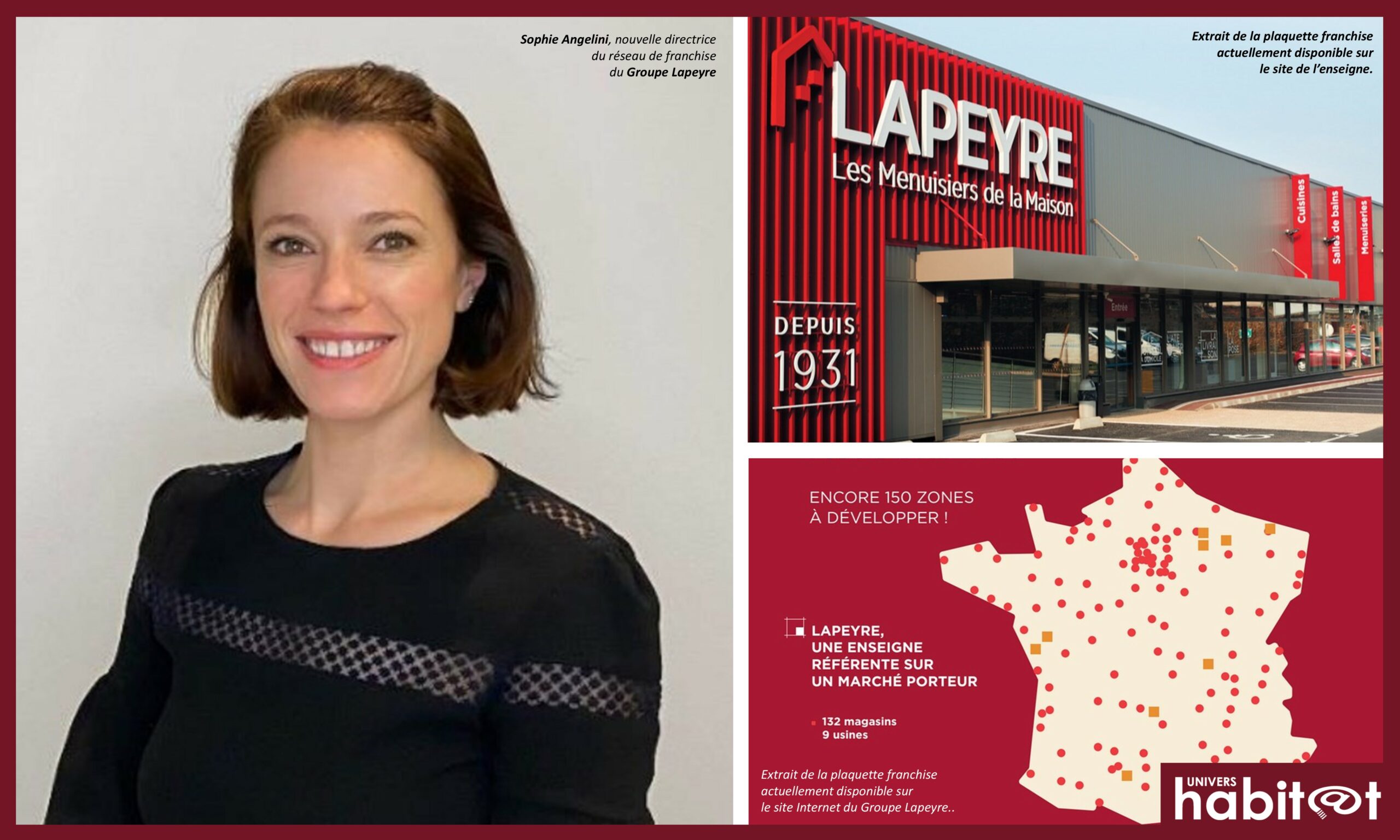 <span class="badge-pertinence">✔ Pertinent</span> Sophie Angelini prend la direction du réseau de franchise du Groupe <span class="search-highlight">Lapeyre</span>