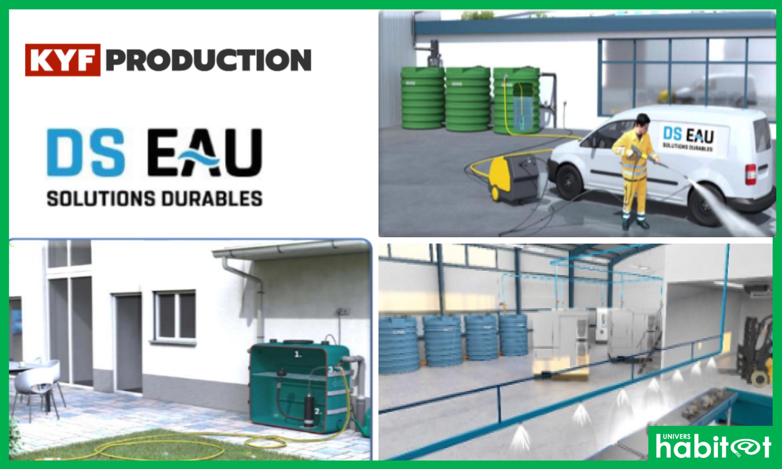 KYF Production propose des récupérateurs d’eau de pluie prêts à l’emploi pour particuliers et professionnels