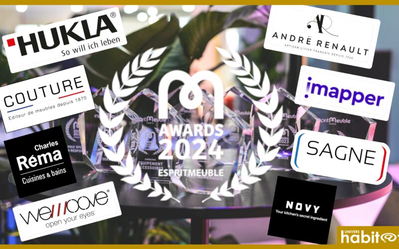 Couture, Hukla, André Renault, Charles Réma, Novy, Wemoove, iMapper et Sagne Cuisines distingués par les M-Awards 2024 d’EspritMeuble-EspritCuisine
