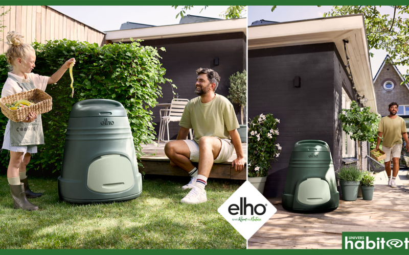 Le premier composteur Elho est recyclé et recyclable