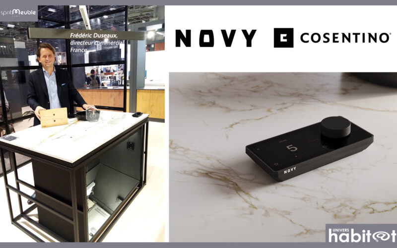 Novy x Cosentino : l’union entre fonctionnalités invisibles, performances et design minimaliste [EspritCuisine 2024]