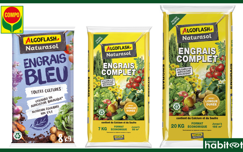 Algoflash Naturasol élargit son offre avec un engrais complet et une nouvelle taille de 8kg