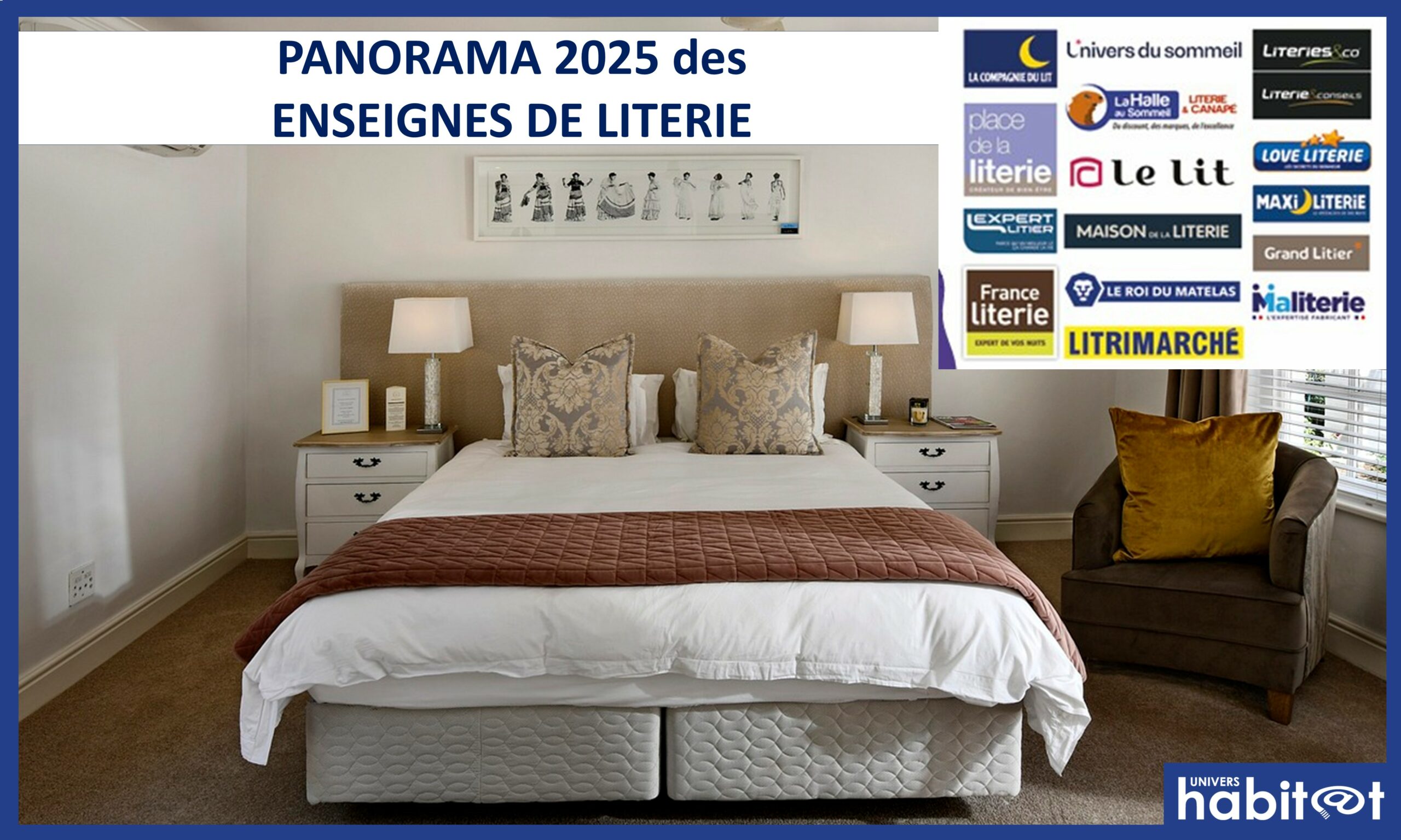 Intégrez le Panorama des Enseignes de Literie 2025 réalisé par le magazine Univers Habitat