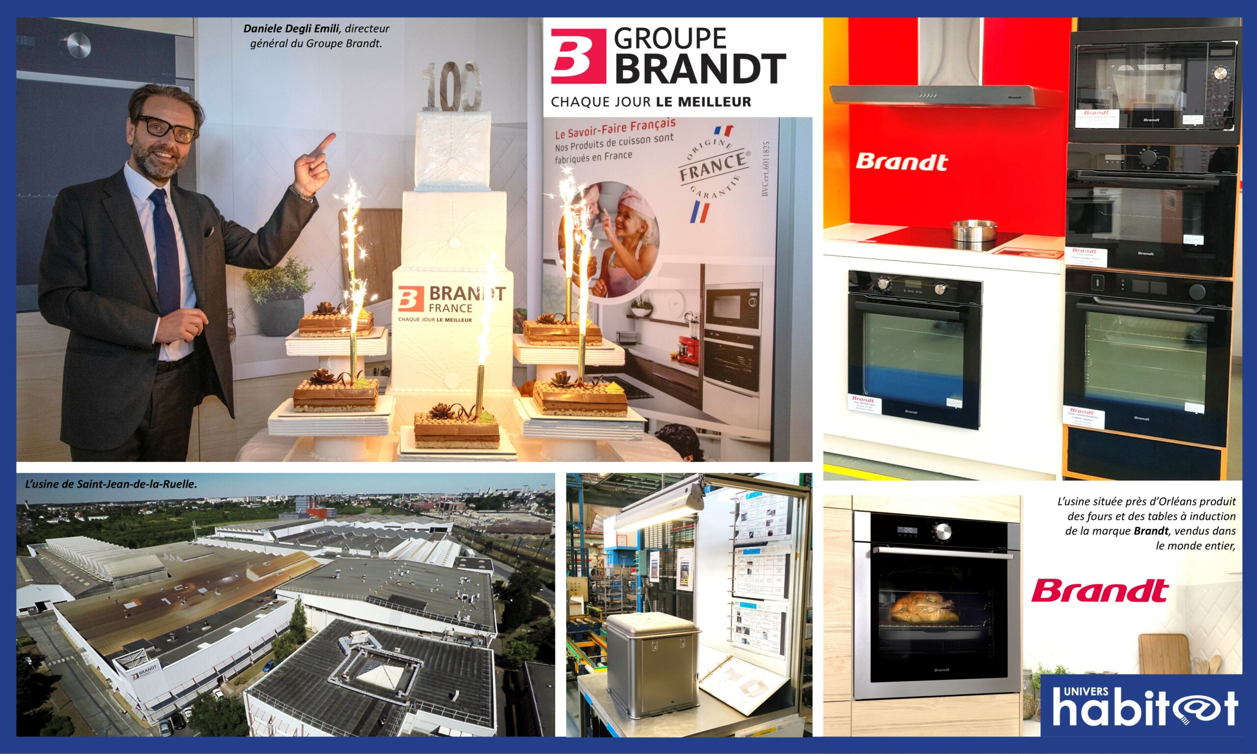 Brandt célèbre et valorise ses 100 ans d’innovations et de fabrication française en électroménager