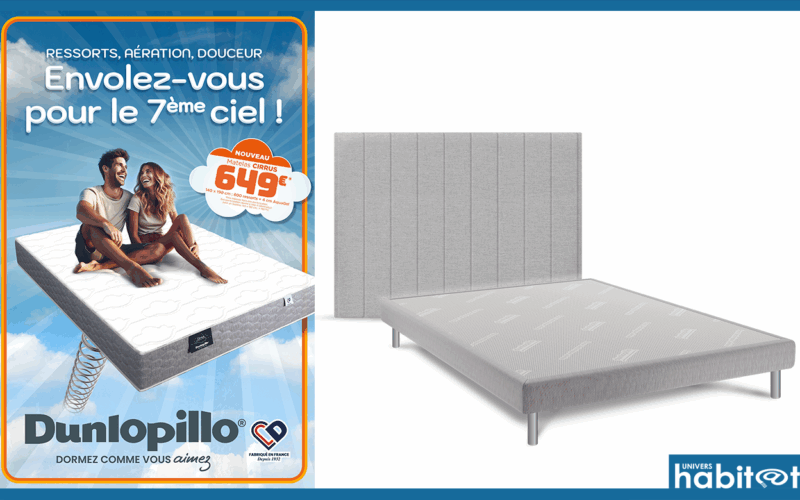 Dunlopillo lance le matelas Cirrus via l’opération 7ème Ciel