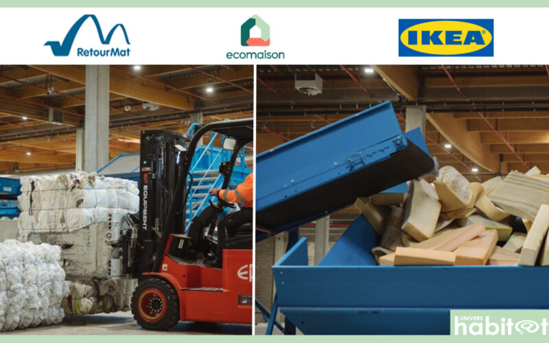 RetourMat lance un centre de recyclage de matelas dans l’Aveyron, avec Ecomaison et Ikea