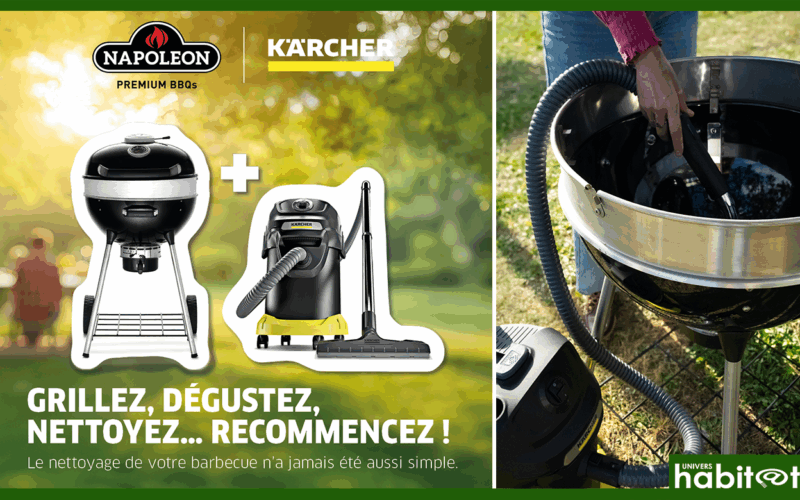 Kärcher et Napoléon s’allient pour un barbecue toujours impeccable