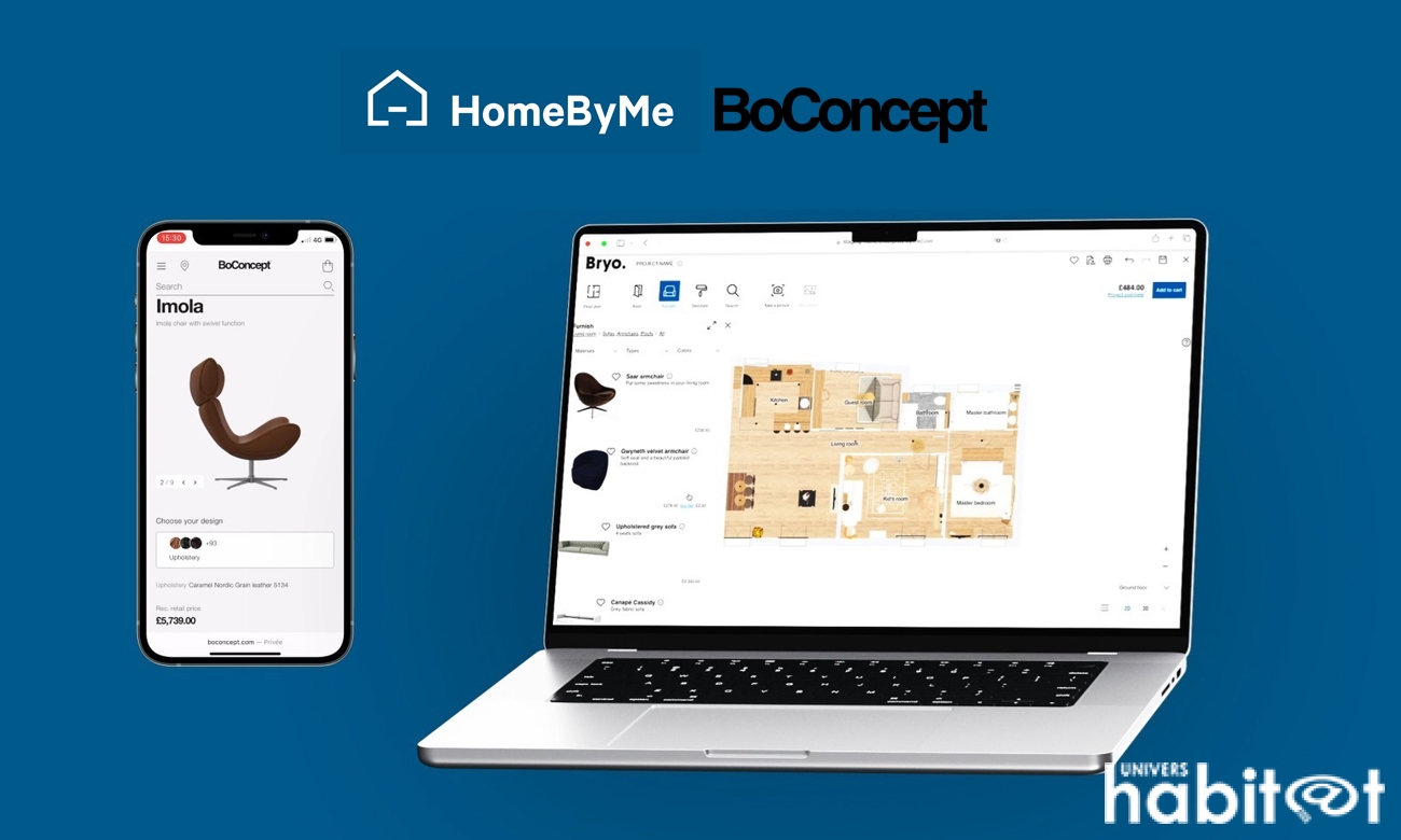 BoConcept mise sur HomeByMe pour transformer l’expérience d’achat de mobilier