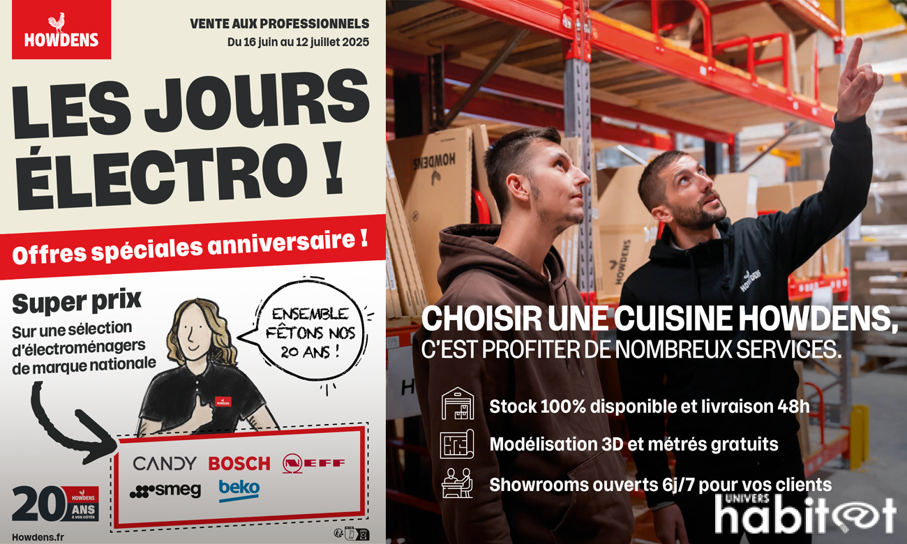 Howdens célèbre ses 20 ans en France et en Belgique
