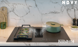 Novy lance la Easy 80 Matte Line, sa nouvelle plaque de cuisson avec hotte intégrée