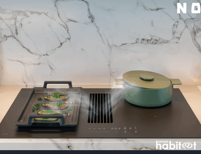 Novy lance la Easy 80 Matte Line, sa nouvelle plaque de cuisson avec hotte intégrée