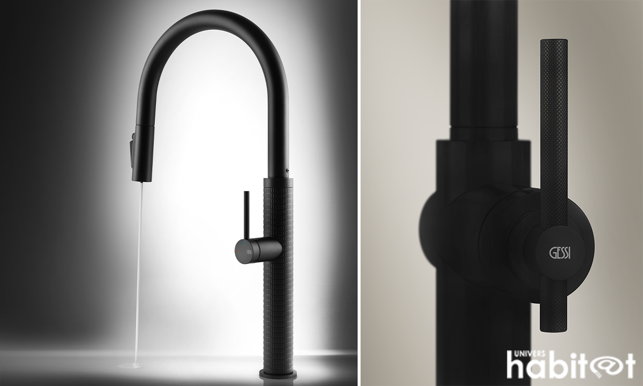 Gessi enrichit son offre cuisine avec des mitigeurs filtrants alliant design et bien-être