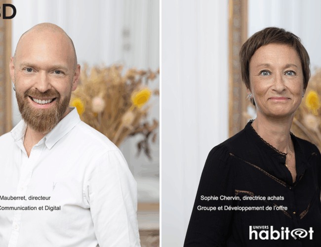 Sophie Chervin, directrice achats Groupe et Développement de l’offre & Sylvain Mauberret, directeur Marketing, Communication et Digital, Groupe FBD : « Nous voulons parler honnêtement à nos clients, en leur proposant toujours mieux »