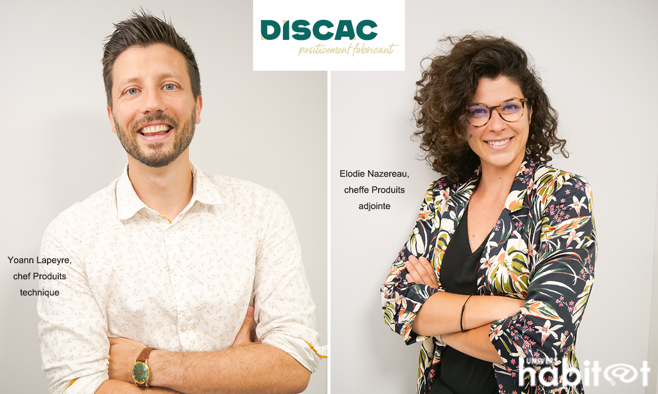 Yoann Lapeyre, chef Produits technique & Elodie Nazereau, cheffe Produits adjointe, Discac : « La nouvelle collection cuisine marque une rupture avec nos précédentes réalisations »