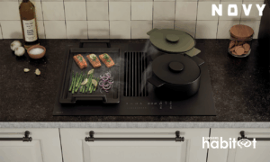 Easy Matte Line, la plaque de cuisson avec hotte intégrée signée Novy