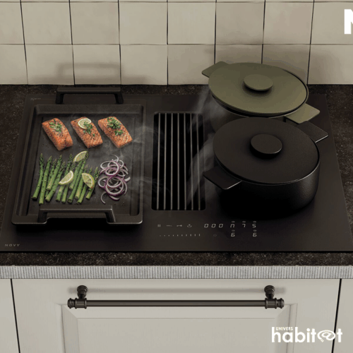 Easy Matte Line, la plaque de cuisson avec hotte intégrée signée Novy