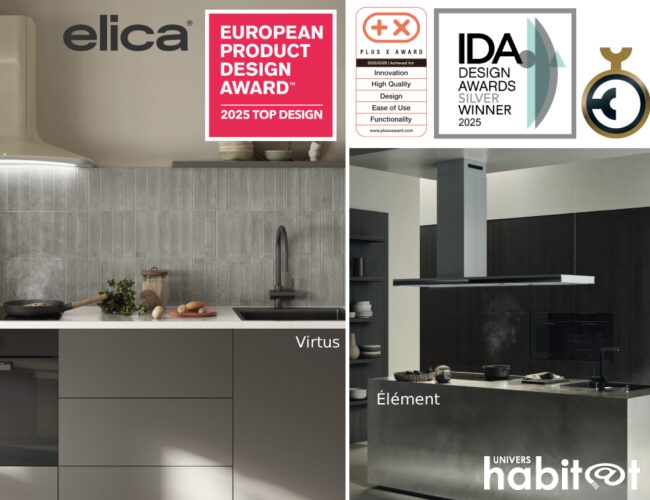 Elica valorise son savoir-faire avec deux gammes primées à l&rsquo;international