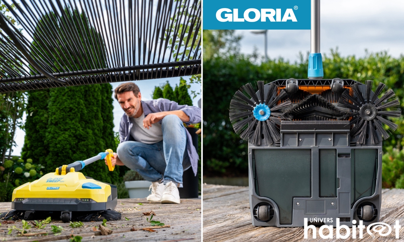 Gloria lance l&rsquo;EasySweep 18V, une balayeuse sans fil adaptée à tous les espaces