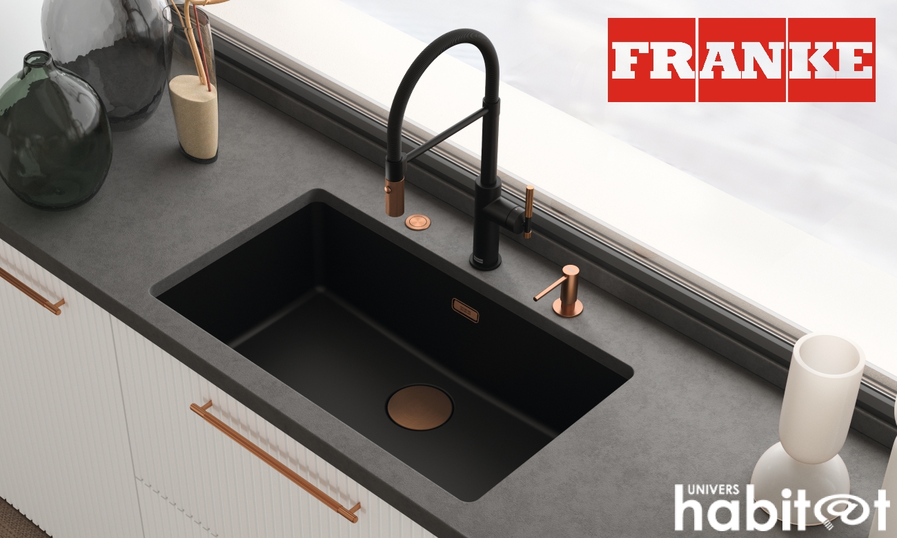 Franke signe une nouvelle collection de mitigeurs baptisée « Maris Stripes »