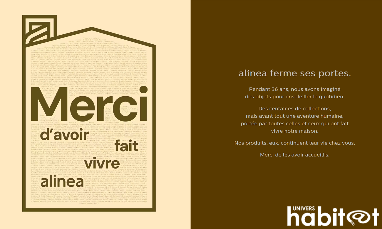 Clap de fin pour Alinea, placée en liquidation judiciaire