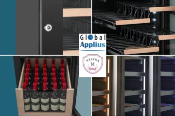 Global Applius enrichit Nestor M Wine de caves slim et sous-plan