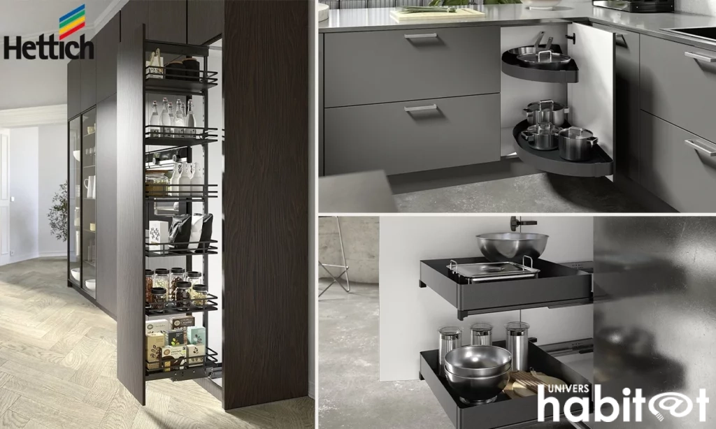Hettich présente de nouvelles solutions intérieures pour armoires