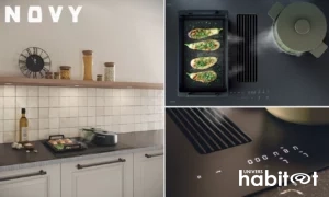 Novy : Easy Matte Line, une plaque de cuisson à hotte intégrée en verre mat