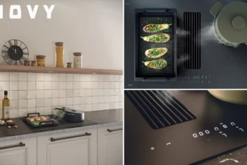 Novy : Easy Matte Line, une plaque de cuisson à hotte intégrée en verre mat