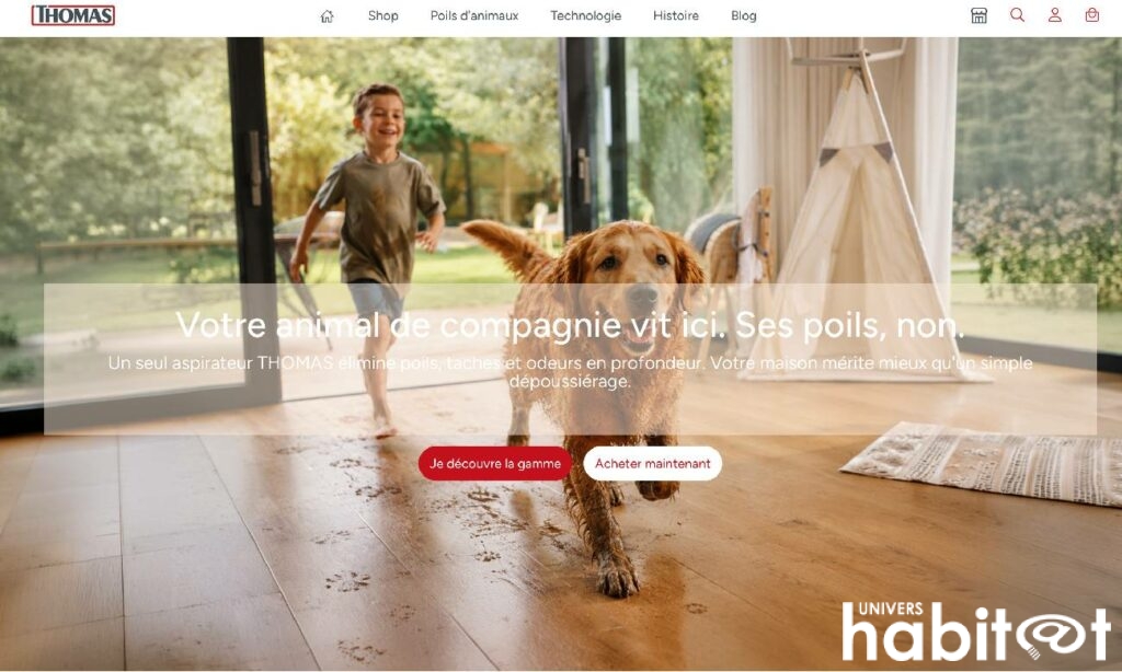 La marque d&rsquo;électroménager Thomas lance son site officiel en France